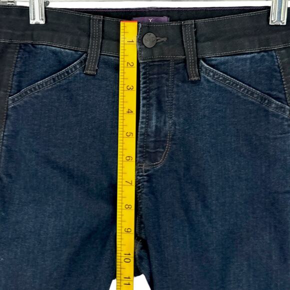 NYDJ Color Block Design Straight Leg 5 Pocket Style Trendy Jeans‎ Petite 6 - Picture 7 of 8